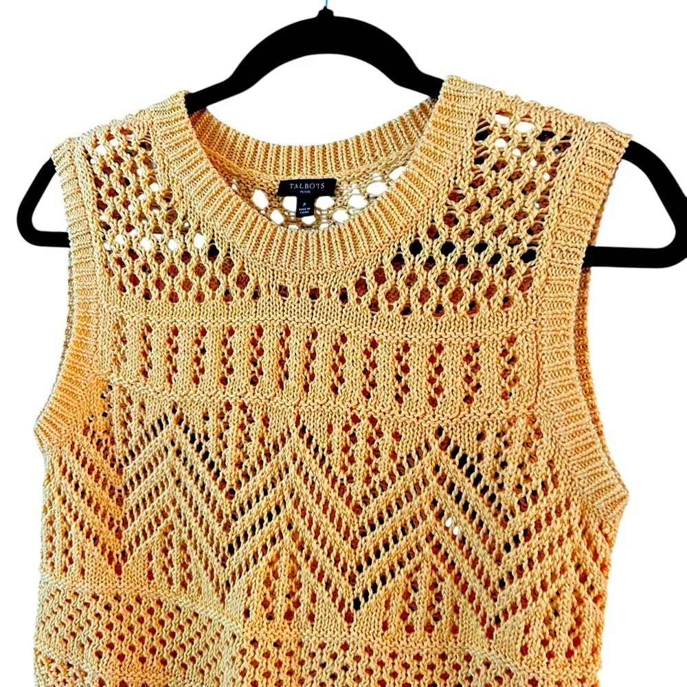 Talbots Open Stitch Tank - Picture 6 of 10
